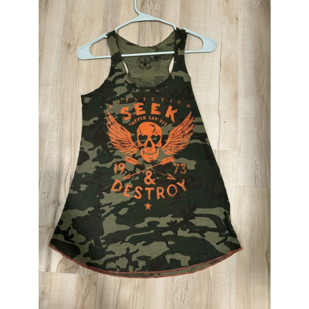 Affliction Live Fast Camo Tank Size Small